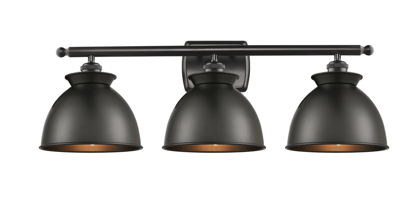 Innovations 516-3W-BK-M14-BK Three Light Bath Vanity, Matte Black