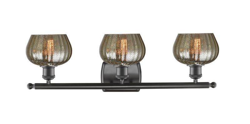 Innovations 516-3W-OB-G96 Three Light Bath Vanity, Oil Rubbed Bronze