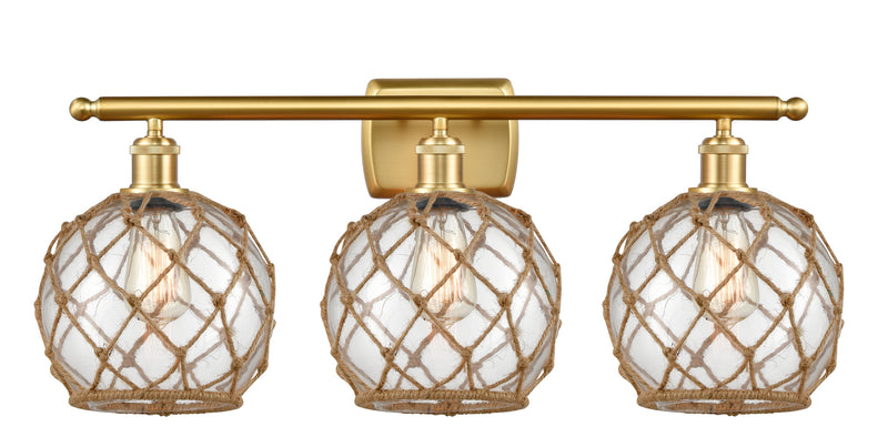 Innovations 516-3W-SG-G122-8RB-LED LED Bath Vanity, Satin Gold