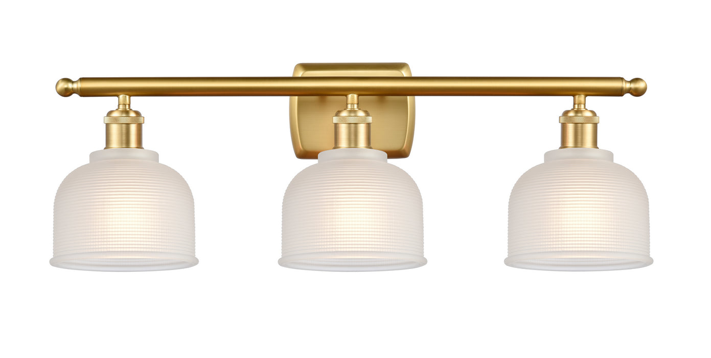 Innovations 516-3W-SG-G411-LED LED Bath Vanity, Satin Gold