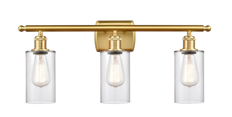 Innovations 516-3W-SG-G802 Three Light Bath Vanity, Satin Gold