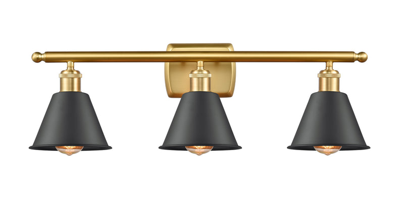 Innovations 516-3W-SG-M8-LED LED Bath Vanity, Satin Gold
