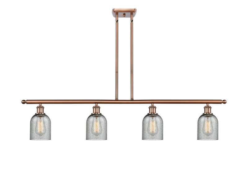 Innovations 516-4I-AC-G257-LED LED Island Pendant, Antique Copper