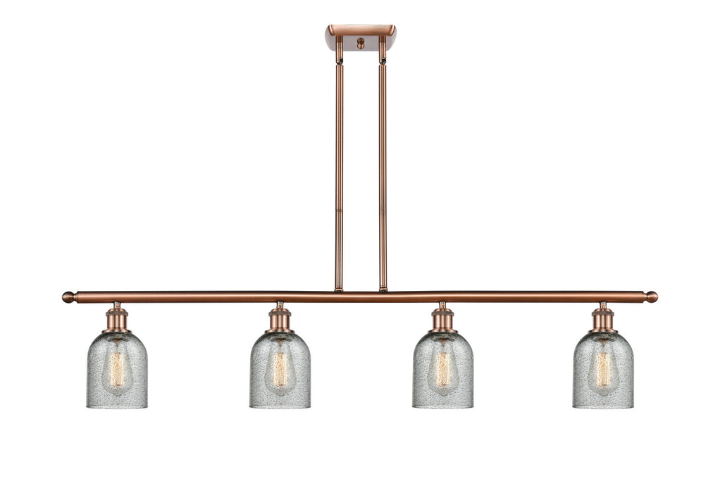 Innovations 516-4I-AC-G257-LED LED Island Pendant, Antique Copper