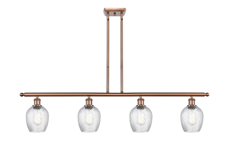 Innovations 516-4I-AC-G292-LED LED Island Pendant, Antique Copper