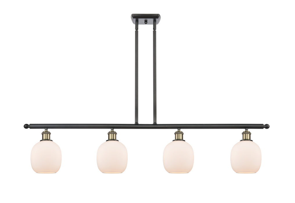 Innovations 516-4I-BAB-G101 Four Light Island Pendant, Black Antique Brass
