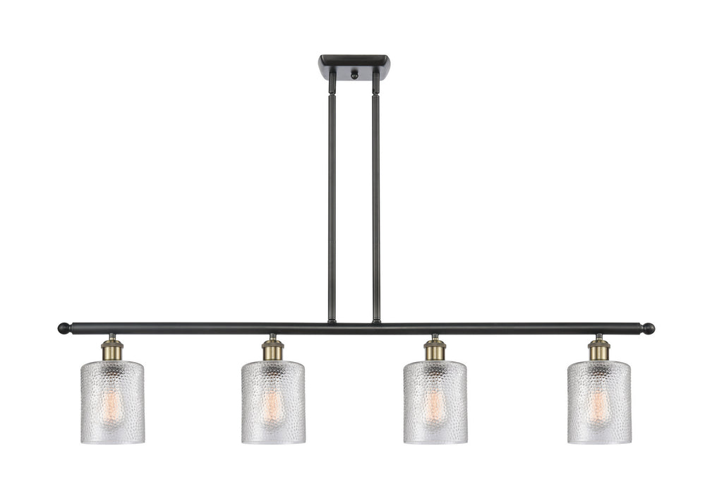 Innovations 516-4I-BAB-G112 Four Light Island Pendant, Black Antique Brass