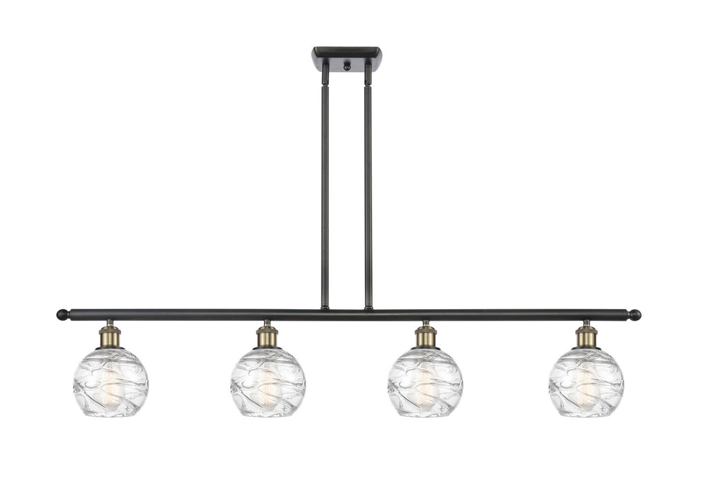 Innovations 516-4I-BAB-G1213-6 Four Light Island Pendant, Black Antique Brass