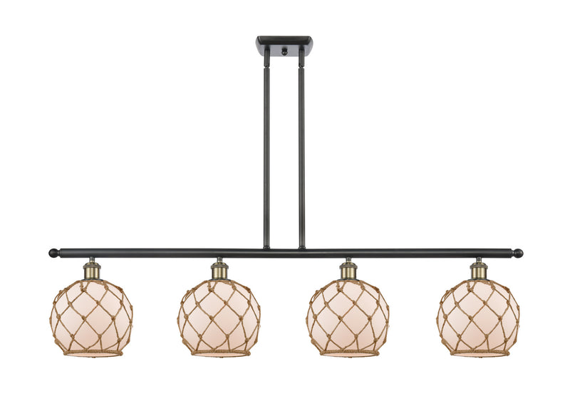 Innovations 516-4I-BAB-G121-8RB-LED LED Island Pendant, Black Antique Brass