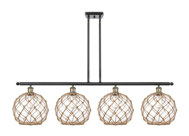 Innovations 516-4I-BAB-G122-10RB-LED LED Island Pendant, Black Antique Brass