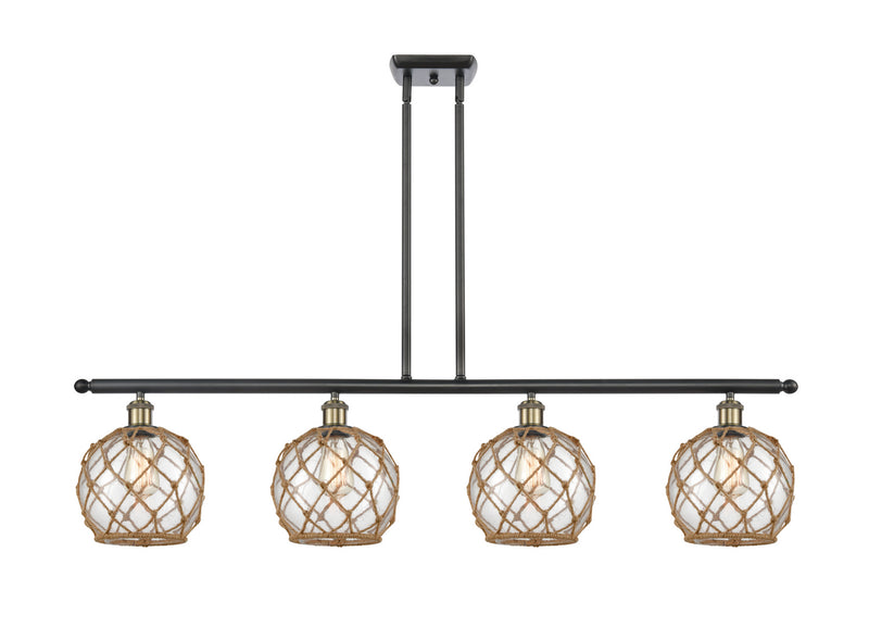 Innovations 516-4I-BAB-G122-8RB-LED LED Island Pendant, Black Antique Brass