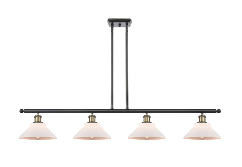 Innovations 516-4I-BAB-G131 Four Light Island Pendant, Black Antique Brass