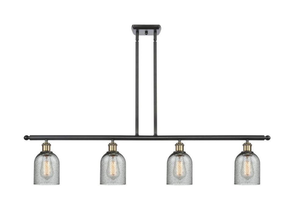 Innovations 516-4I-BAB-G257 Four Light Island Pendant, Black Antique Brass