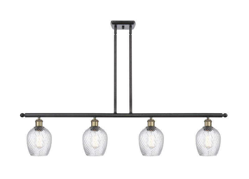 Innovations 516-4I-BAB-G292 Four Light Island Pendant, Black Antique Brass