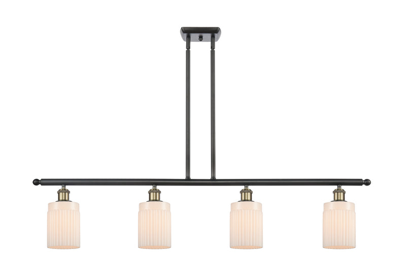 Innovations 516-4I-BAB-G341 Four Light Island Pendant, Black Antique Brass