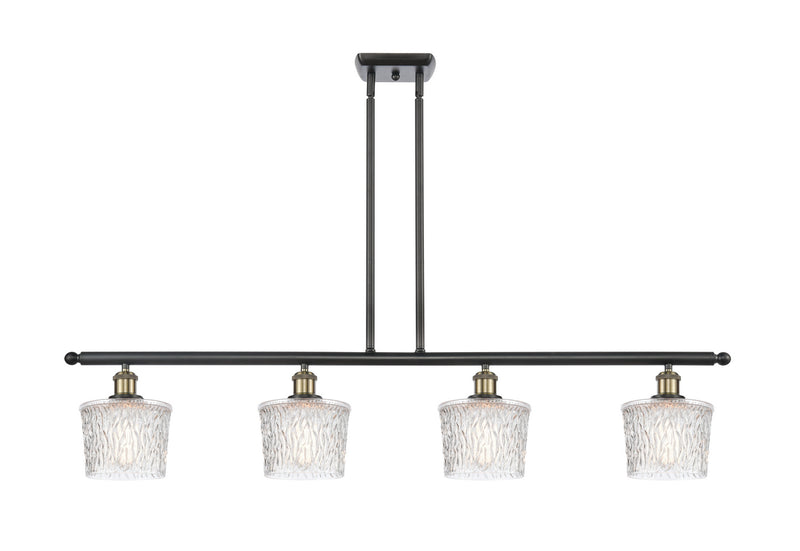 Innovations 516-4I-BAB-G402 Four Light Island Pendant, Black Antique Brass