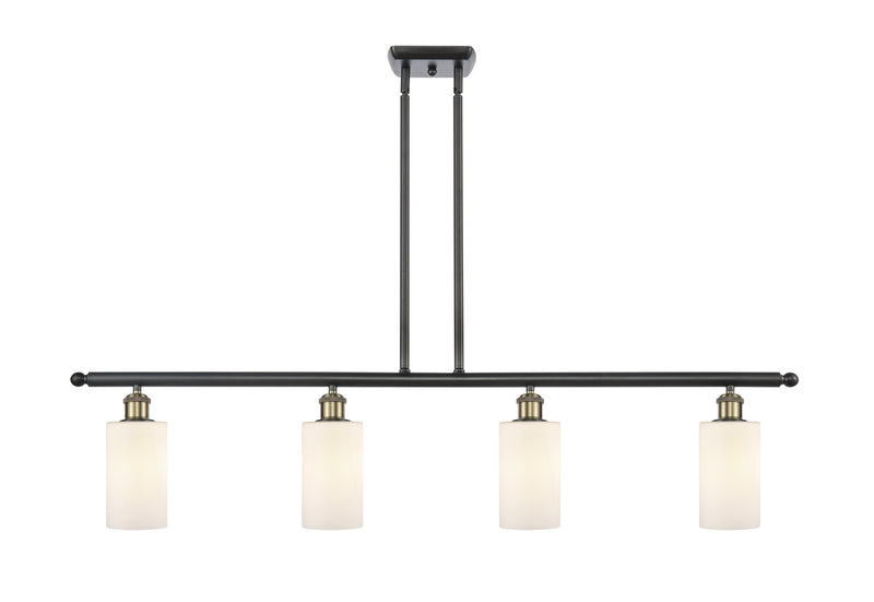 Innovations 516-4I-BAB-G801 Four Light Island Pendant, Black Antique Brass