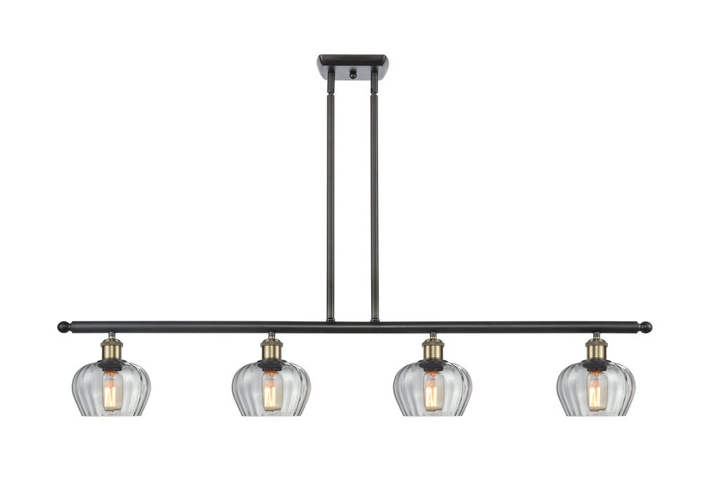 Innovations 516-4I-BAB-G92 Four Light Island Pendant, Black Antique Brass