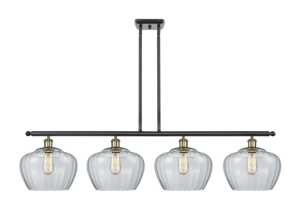 Innovations 516-4I-BAB-G92-L Four Light Island Pendant, Black Antique Brass