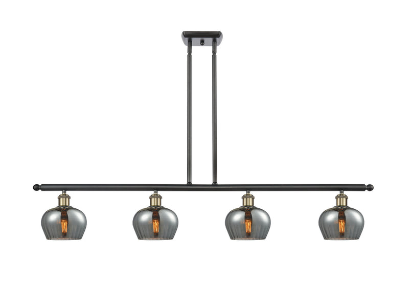 Innovations 516-4I-BAB-G93 Four Light Island Pendant, Black Antique Brass