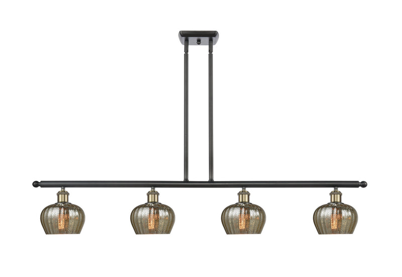Innovations 516-4I-BAB-G96 Four Light Island Pendant, Black Antique Brass