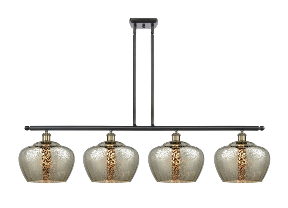 Innovations 516-4I-BAB-G96-L Four Light Island Pendant, Black Antique Brass