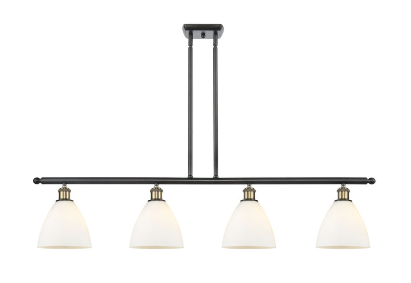 Innovations 516-4I-BAB-GBD-751 Four Light Island Pendant, Black Antique Brass