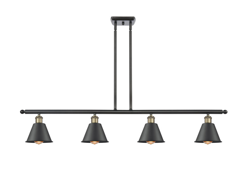 Innovations 516-4I-BAB-M8-LED LED Island Pendant, Black Antique Brass
