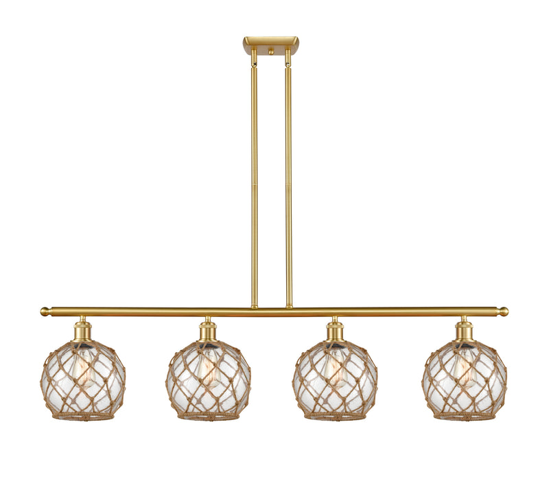 Innovations 516-4I-SG-G122-8RB-LED LED Island Pendant, Satin Gold