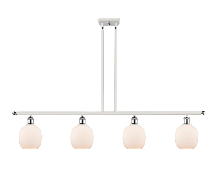 Innovations 516-4I-WPC-G101 Four Light Island Pendant, White Polished Chrome