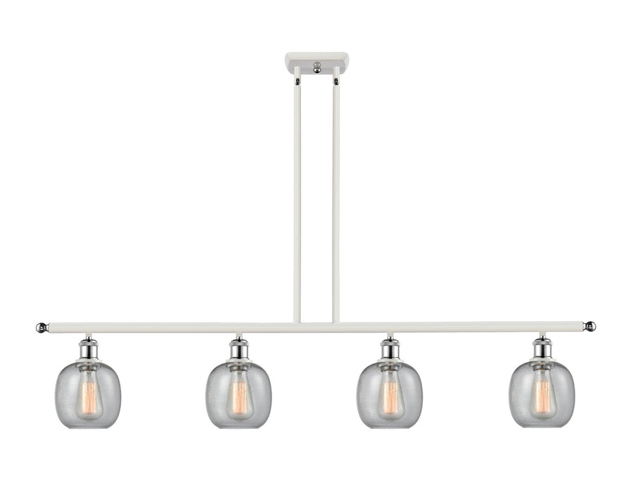 Innovations 516-4I-WPC-G104 Four Light Island Pendant, White Polished Chrome