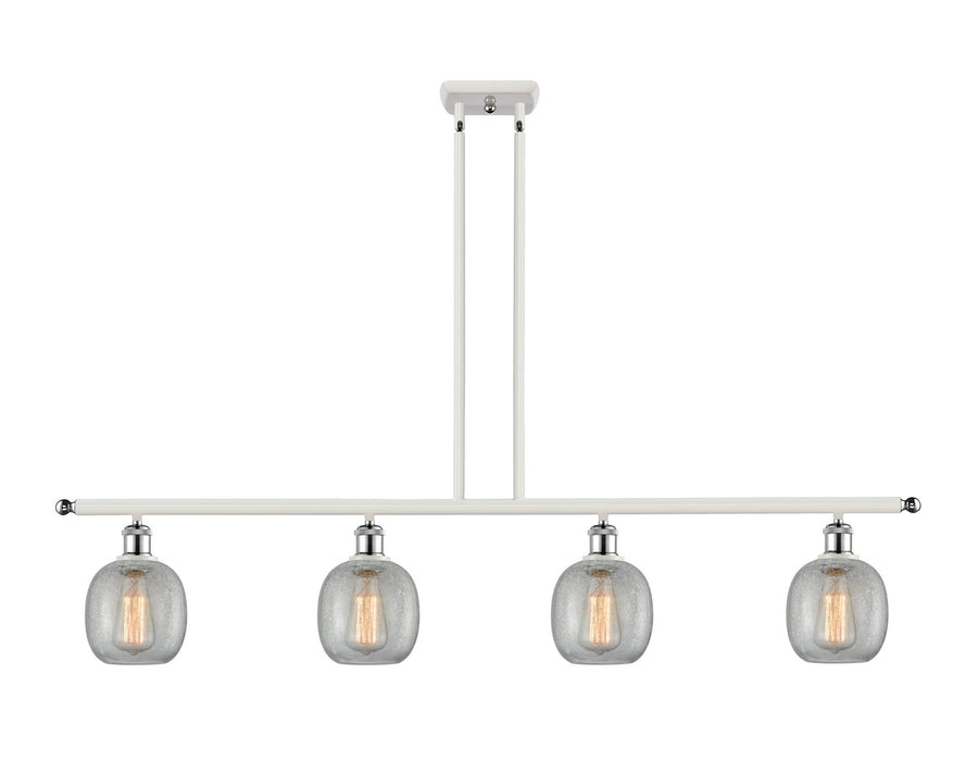 Innovations 516-4I-WPC-G105 Four Light Island Pendant, White Polished Chrome