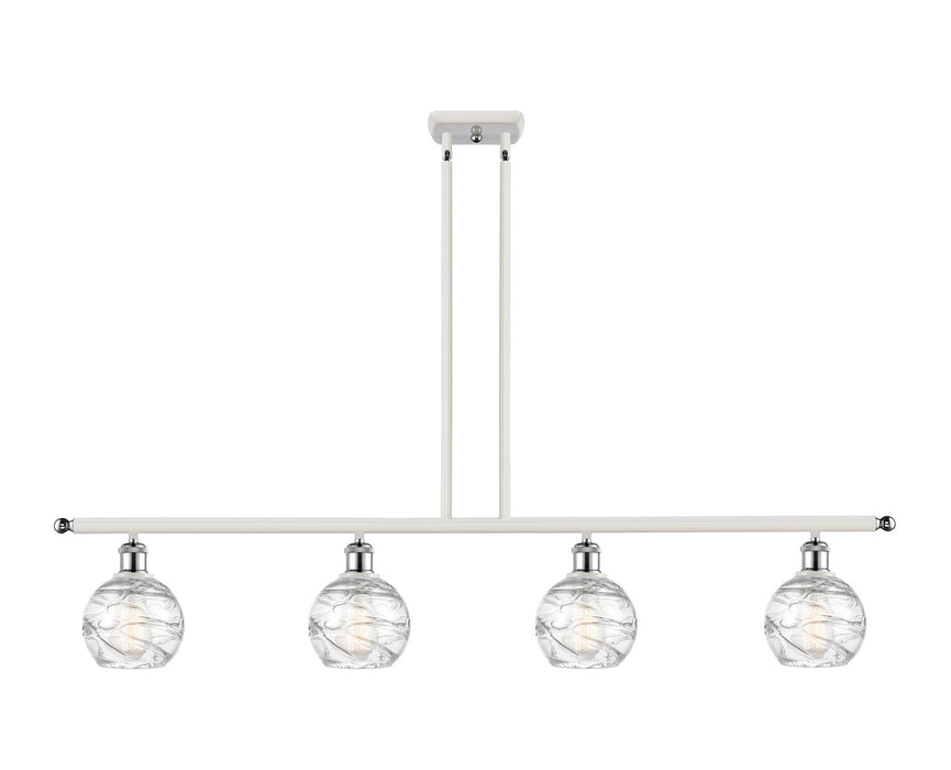 Innovations 516-4I-WPC-G1213-6-LED LED Island Pendant, White Polished Chrome