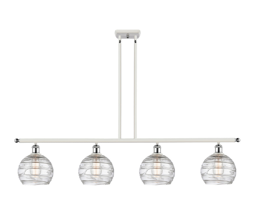 Innovations 516-4I-WPC-G1213-8-LED LED Island Pendant, White Polished Chrome