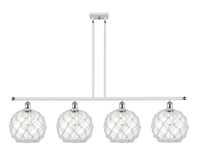 Innovations 516-4I-WPC-G122-10RW-LED LED Island Pendant, White Polished Chrome