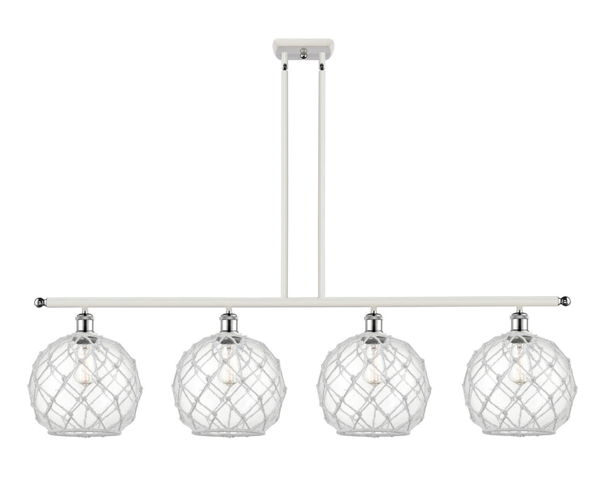 Innovations 516-4I-WPC-G122-10RW-LED LED Island Pendant, White Polished Chrome