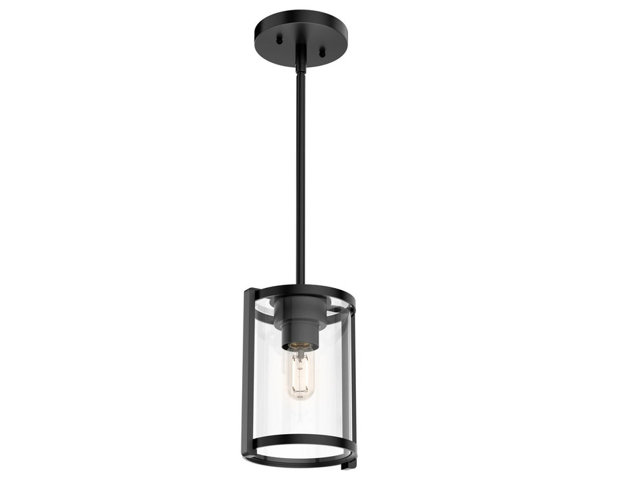 Hunter 19005 One Light Pendant, Matte Black