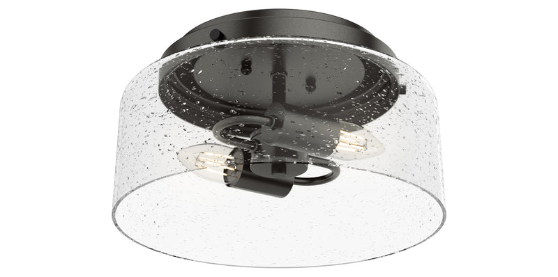 Hunter 19015 Two Light Flush Mount, Noble Bronze
