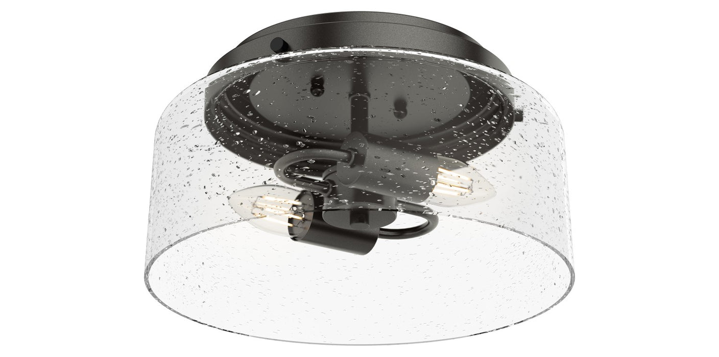 Hunter 19015 Two Light Flush Mount, Noble Bronze