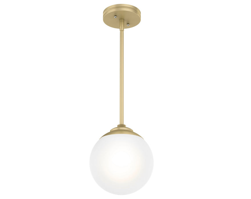 Hunter 19018 One Light Pendant, Modern Brass