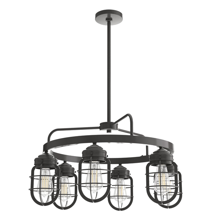 Hunter 19041 Six Light Chandelier, Noble Bronze