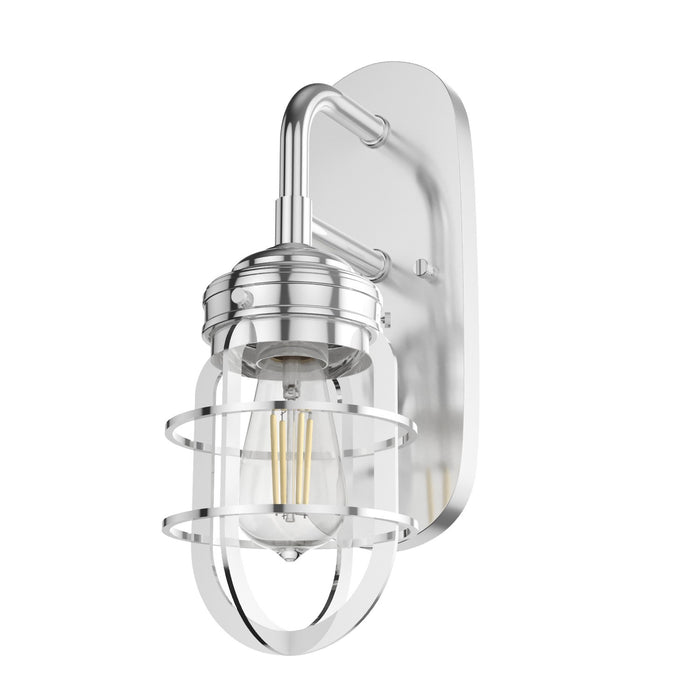 Hunter 19047 One Light Wall Sconce, Chrome