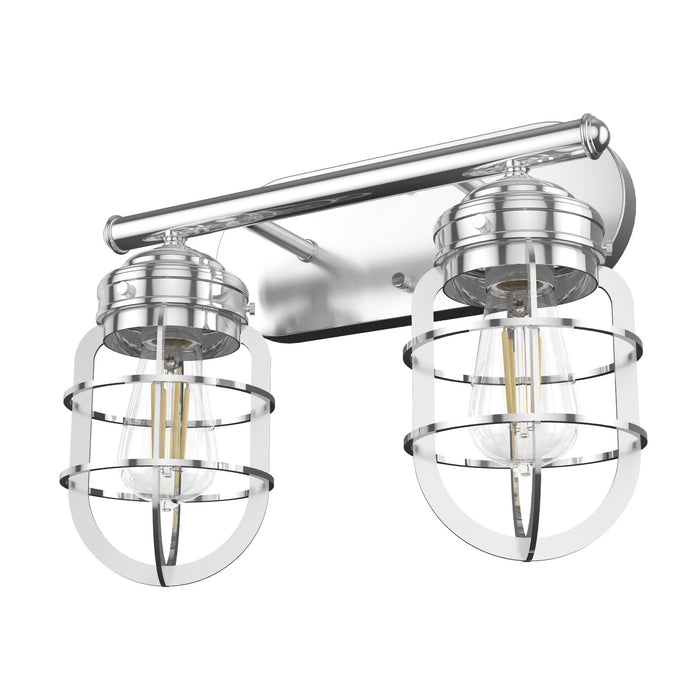 Hunter 19050 Two Light Vanity, Chrome