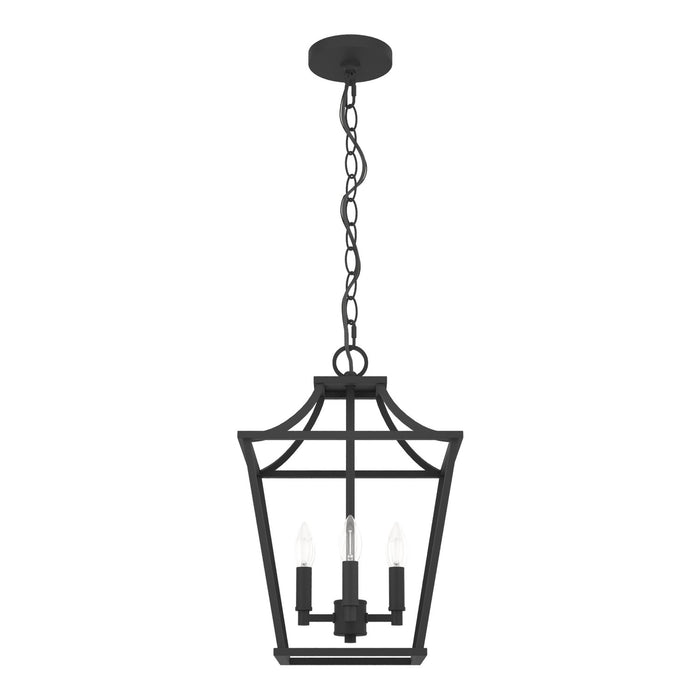 Hunter 19065 Four Light Pendant, Natural Black Iron