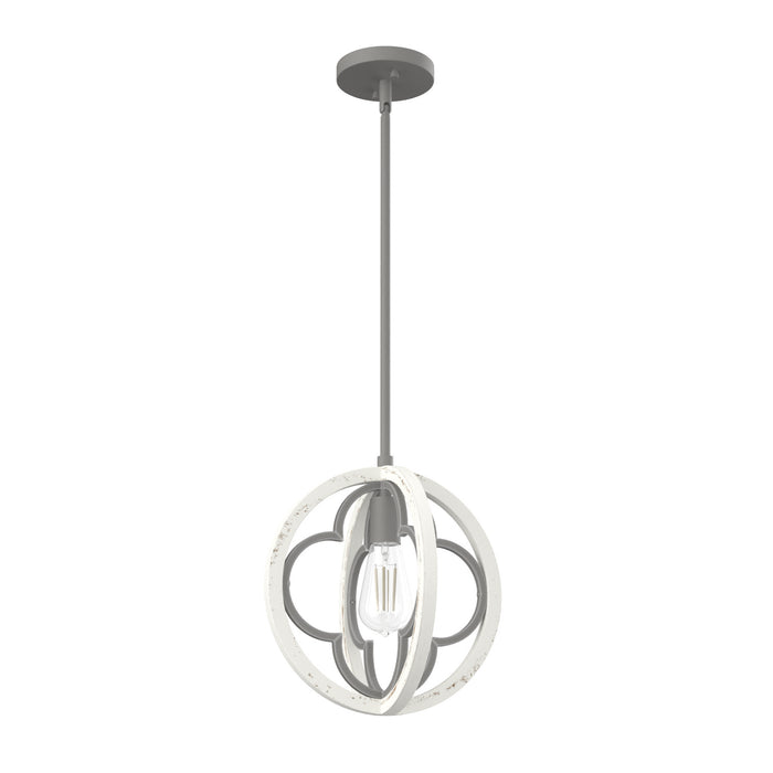 Hunter 19092 One Light Pendant, Painted Concrete