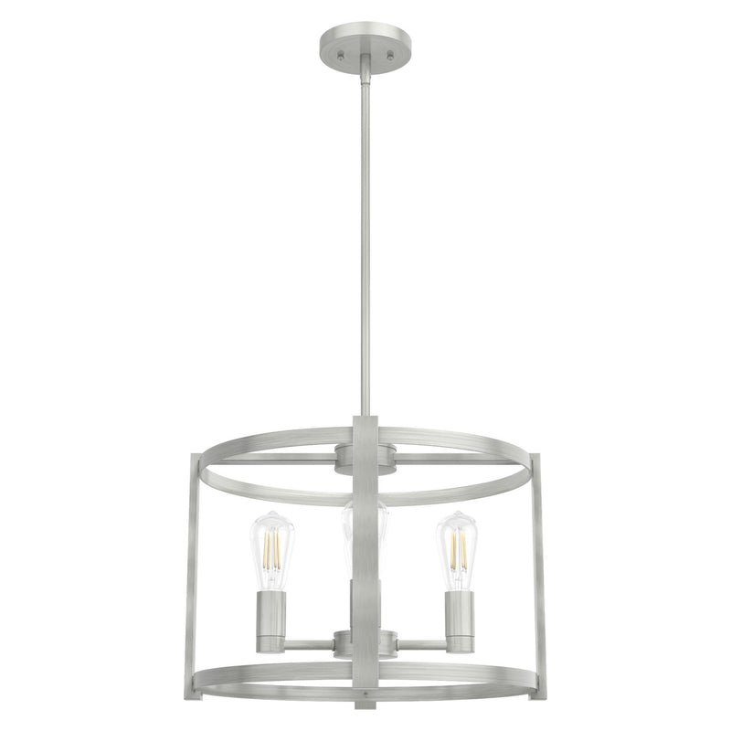 Hunter 19134 Four Light Chandelier, Brushed Nickel