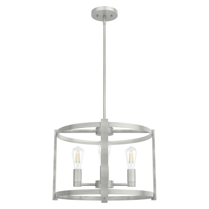 Hunter 19134 Four Light Chandelier, Brushed Nickel