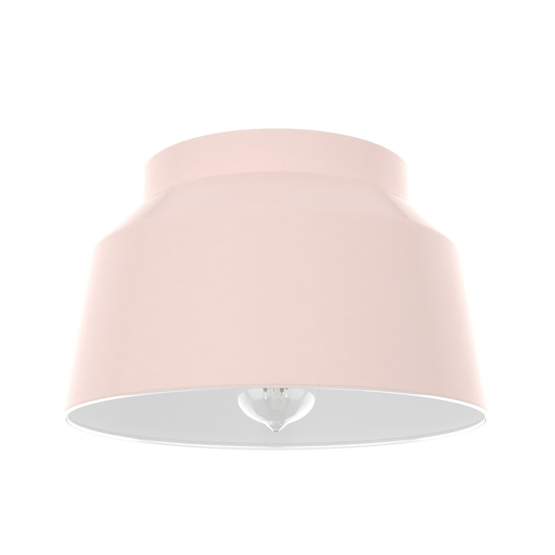 Hunter 19172 One Light Flush Mount, Blush Pink
