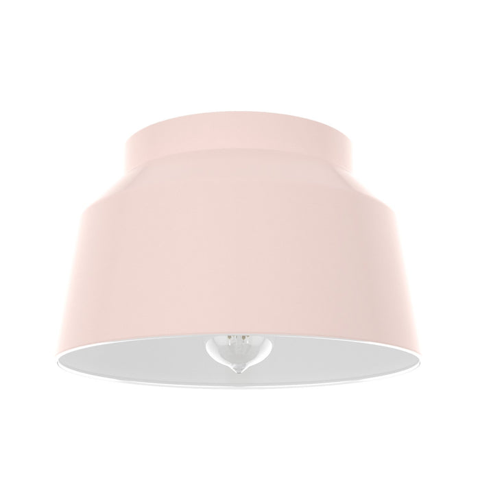 Hunter 19172 One Light Flush Mount, Blush Pink