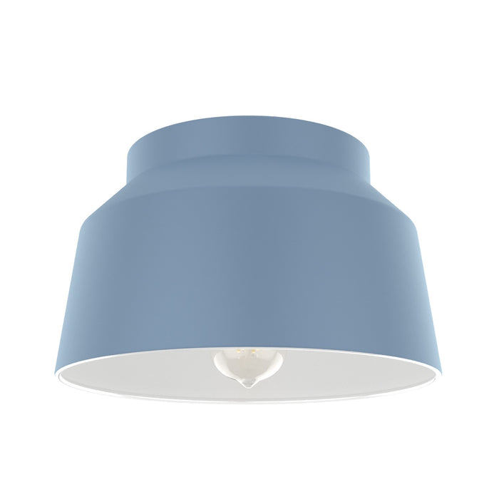 Hunter 19173 One Light Flush Mount, Indigo Blue